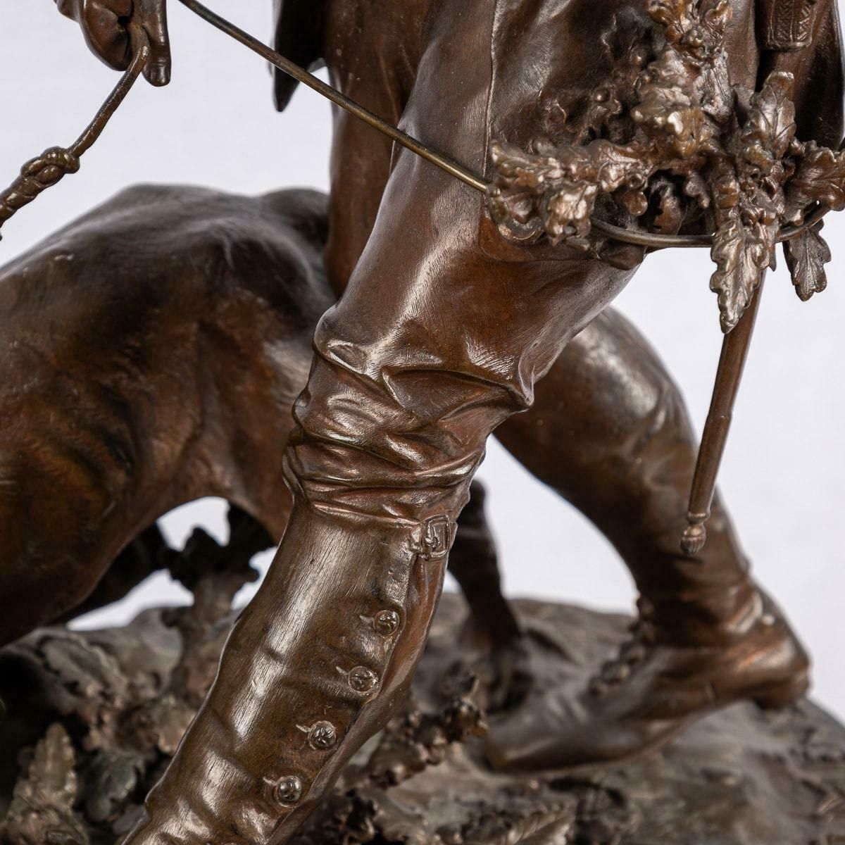 6595.0 19th Century French Bronze 'Valet De Limier', Pierre Jules Méne, C.1879 photo