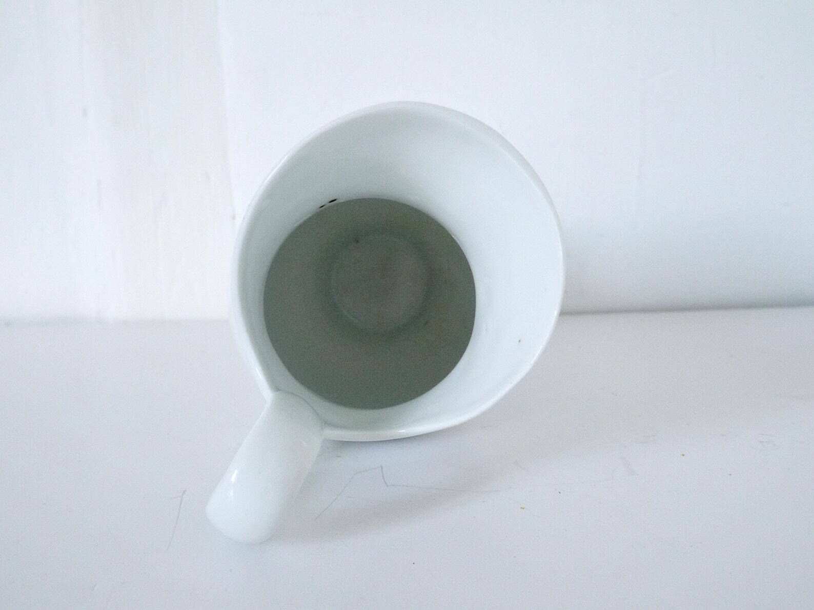 French Ironstone Pitcher White French Vintage Jug Sarreguemines French Server, French Tabletop photo vinterior