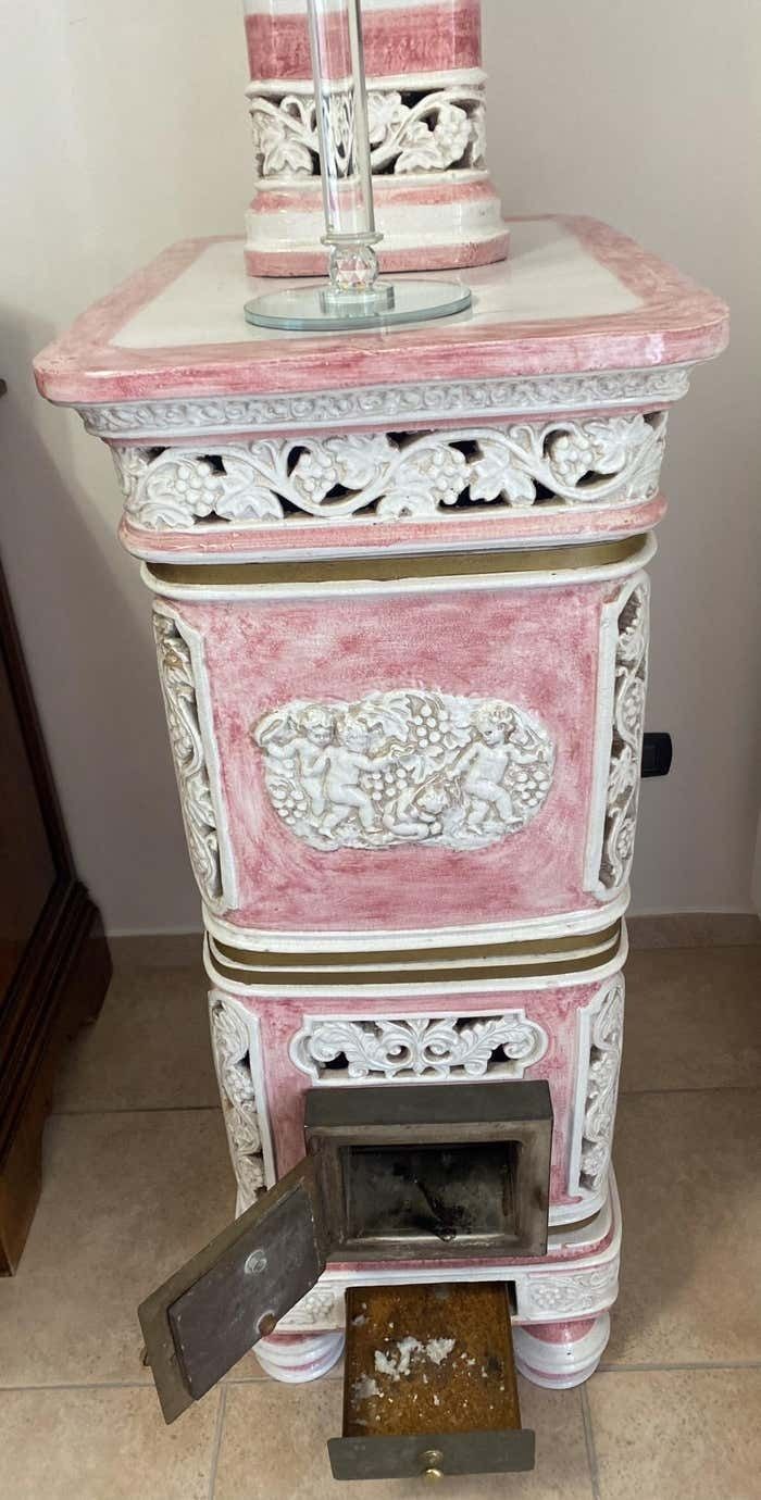 Majolica Pink Stove From Florence photo Home Fixtures