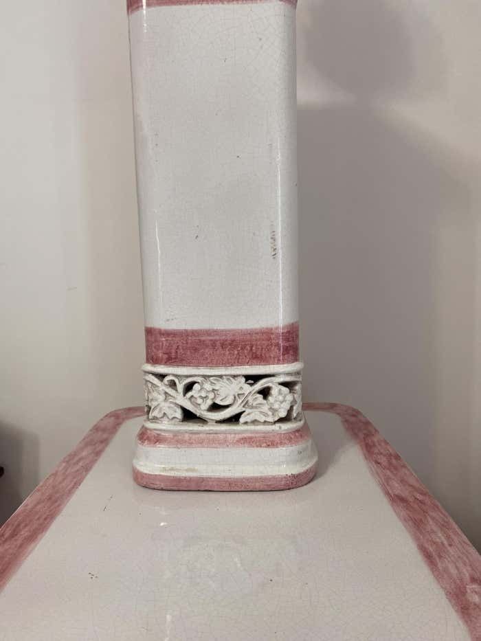 Home Fixtures Majolica Pink Stove From Florence photo