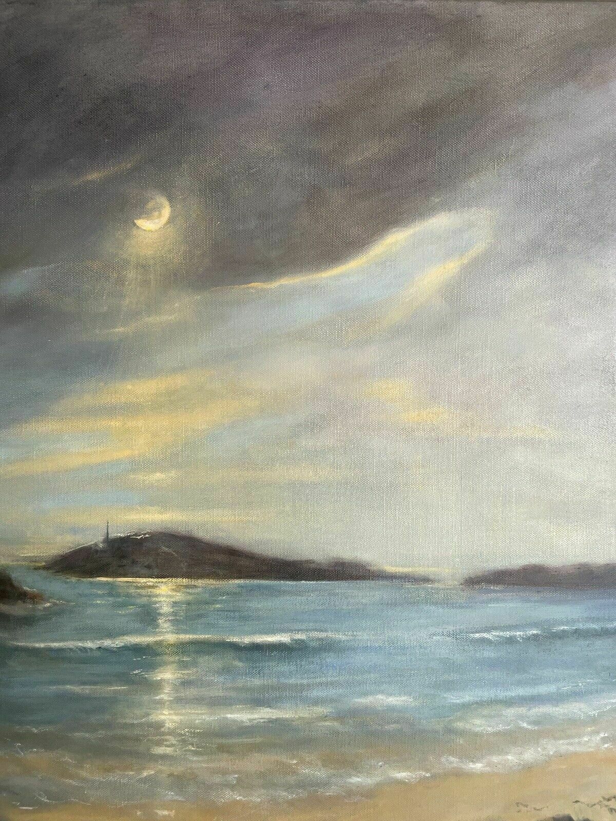 Dorset Seascape Original Canvas Acrylic Painting Signed By Isa Guest photo furniture