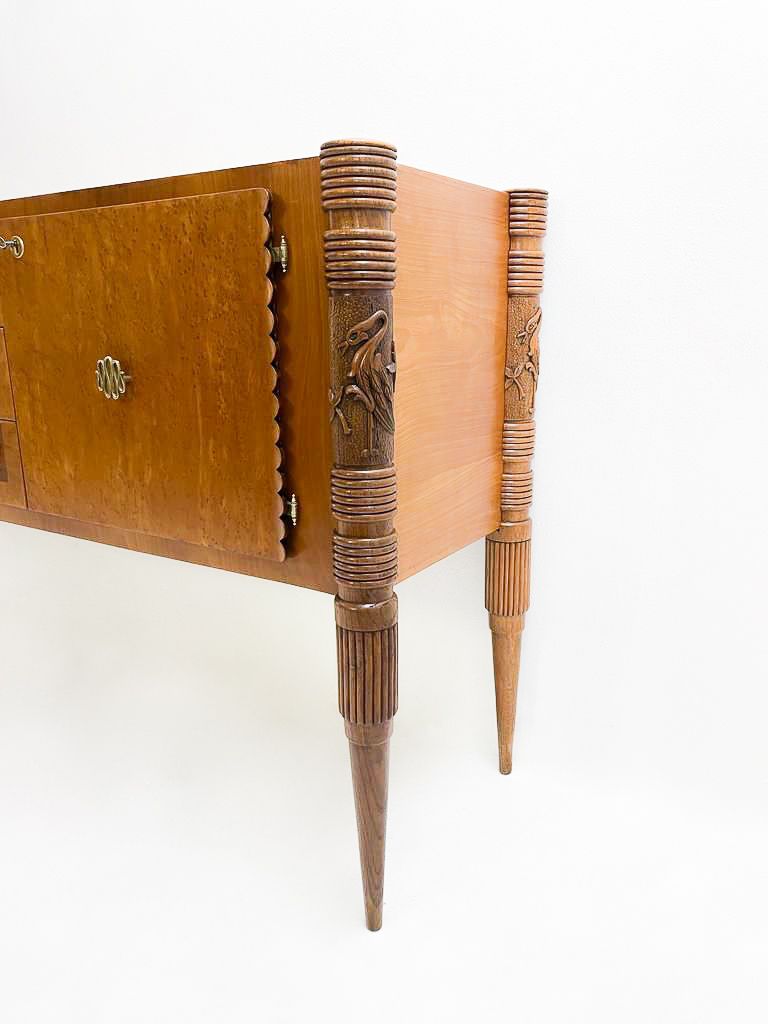 Mid Century Ash Wood Sideboard By Pier Luigi Colli photo Furniture