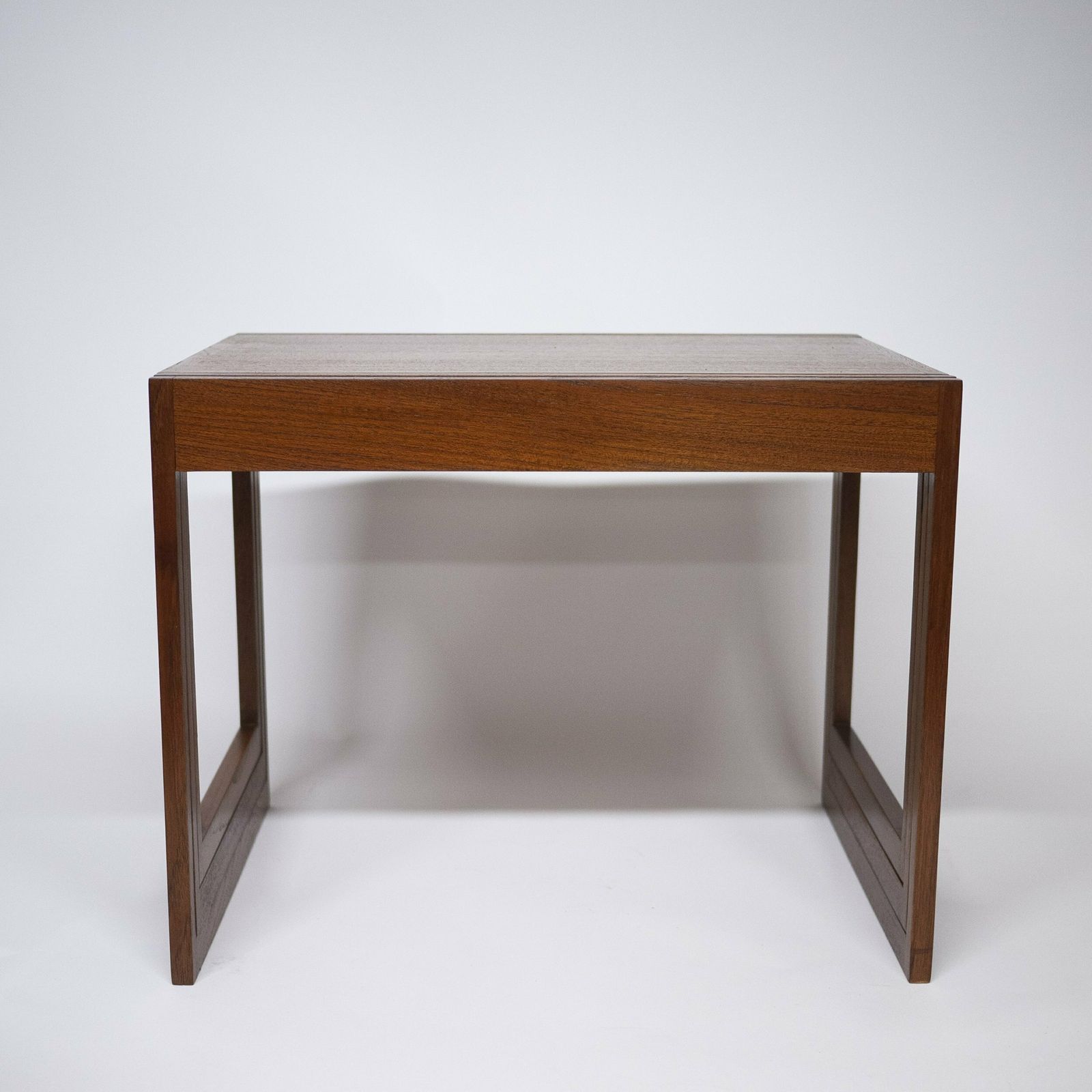 photo for sale Danish Teak Stacking Nest Of Tables By Illum Wikkelso For Cfc Silkeborg, 1960s