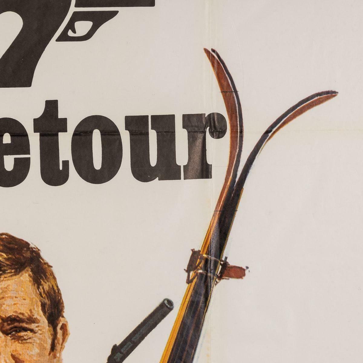 Original French Release James Bond On Her Majesty's Secret Service Poster C.1969 photo buy