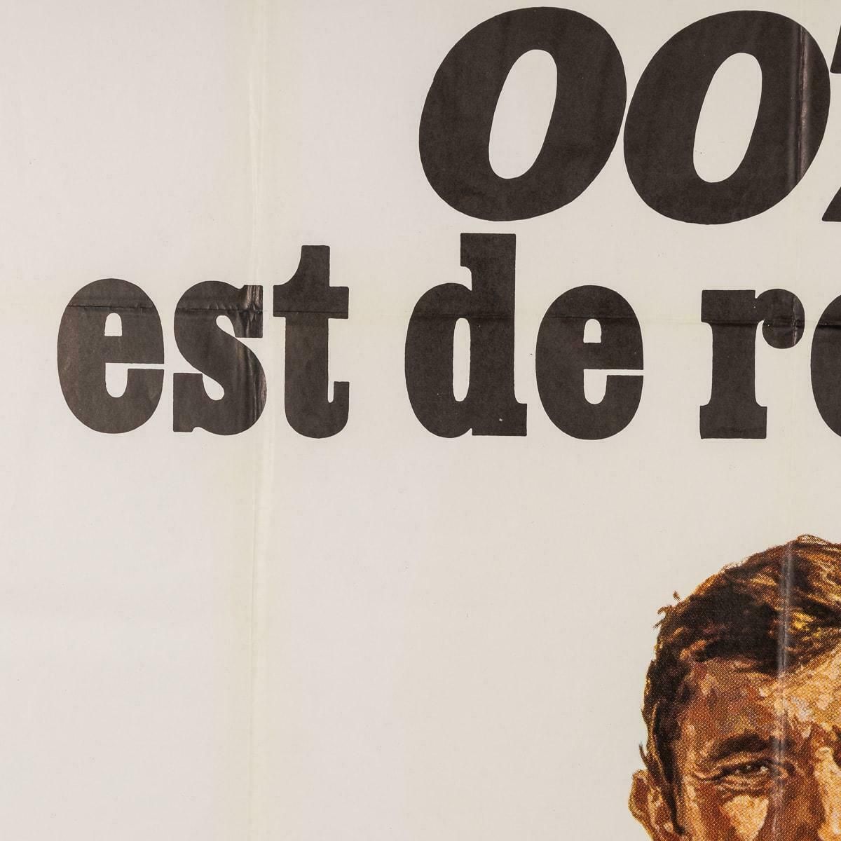 Original French Release James Bond On Her Majesty's Secret Service Poster C.1969 photo vintage