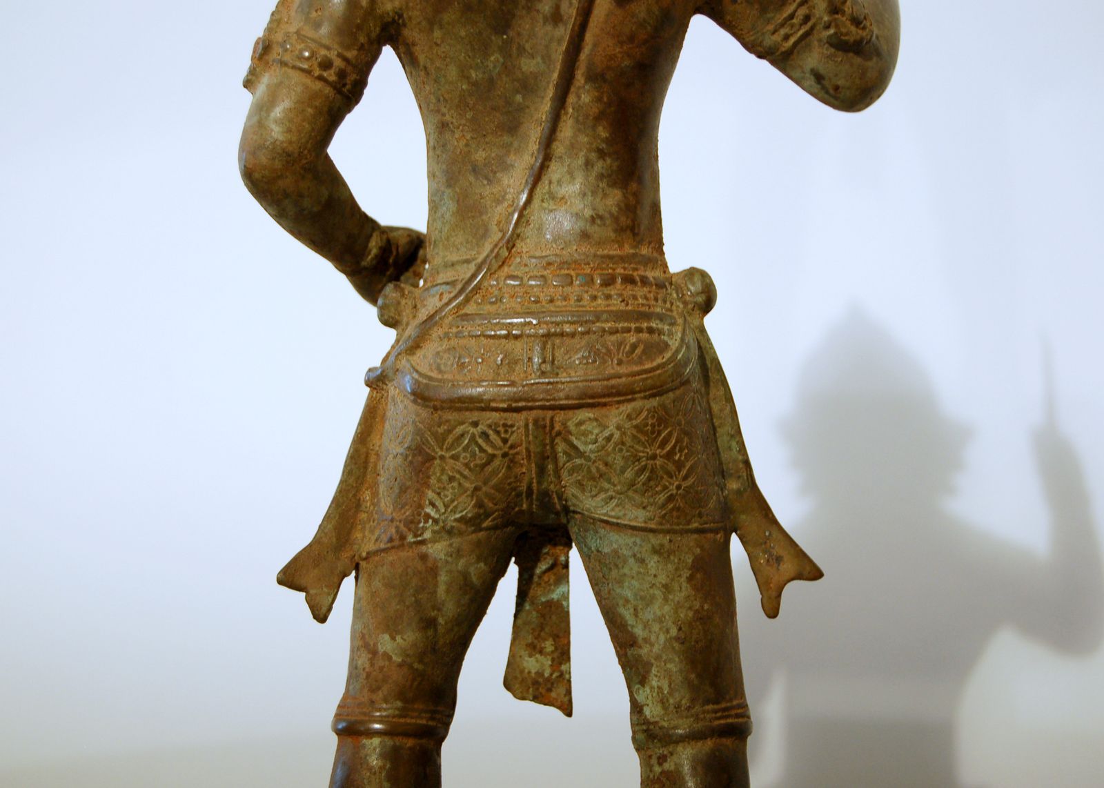 550.0 Bronze Sculpture   Ayutthaya Thai Warrior   15th / 16th Century photo