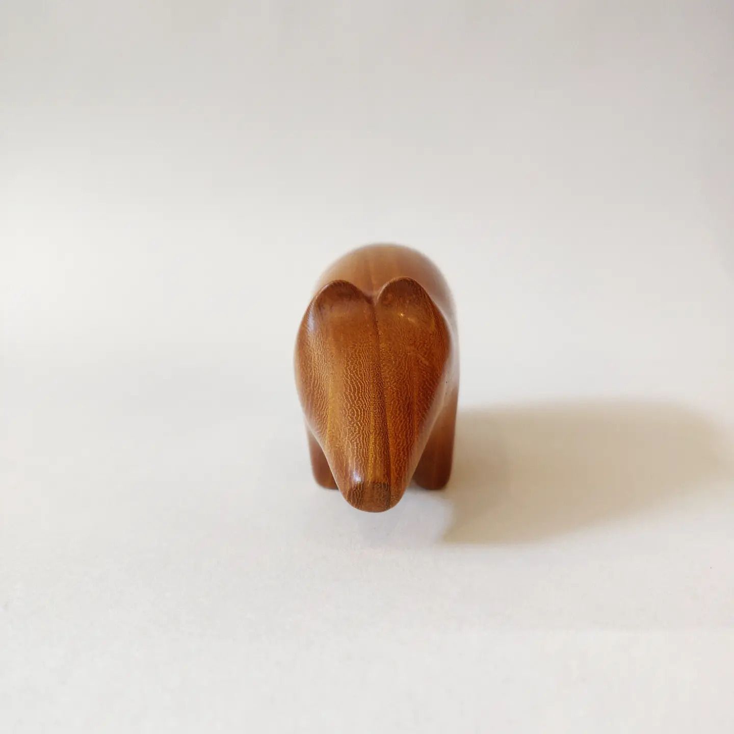Mid 20th Century Carved Wooden Pig photo furniture