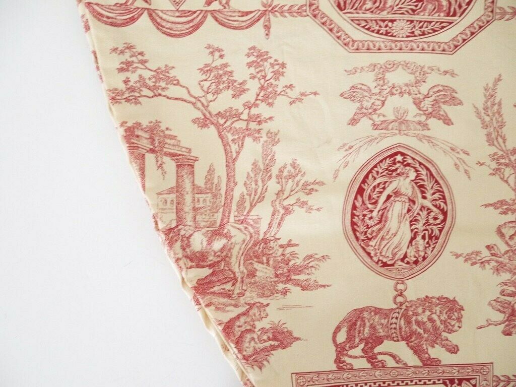 photo furniture French Antique Tablecloth Provencal French Toile De Jouy 32in Long Round Tablecloth