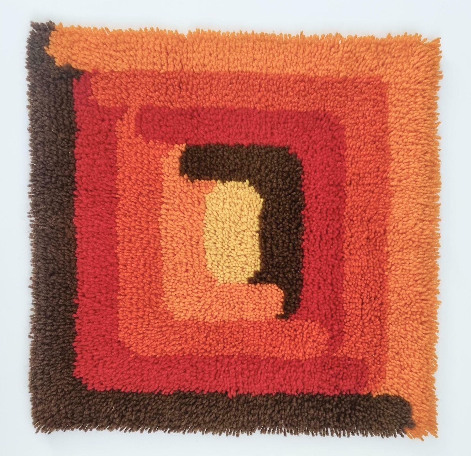 Rare Midcentury Wall Tapestry, Ege Rya Style, Denmark, 1970s photo 150.0