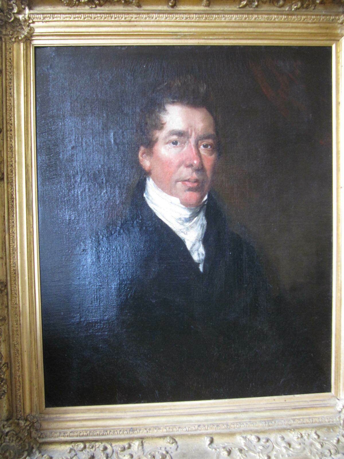 photo furniture John Hoppner 1758 1810 Large Portrait Painting Oil Of Gentleman