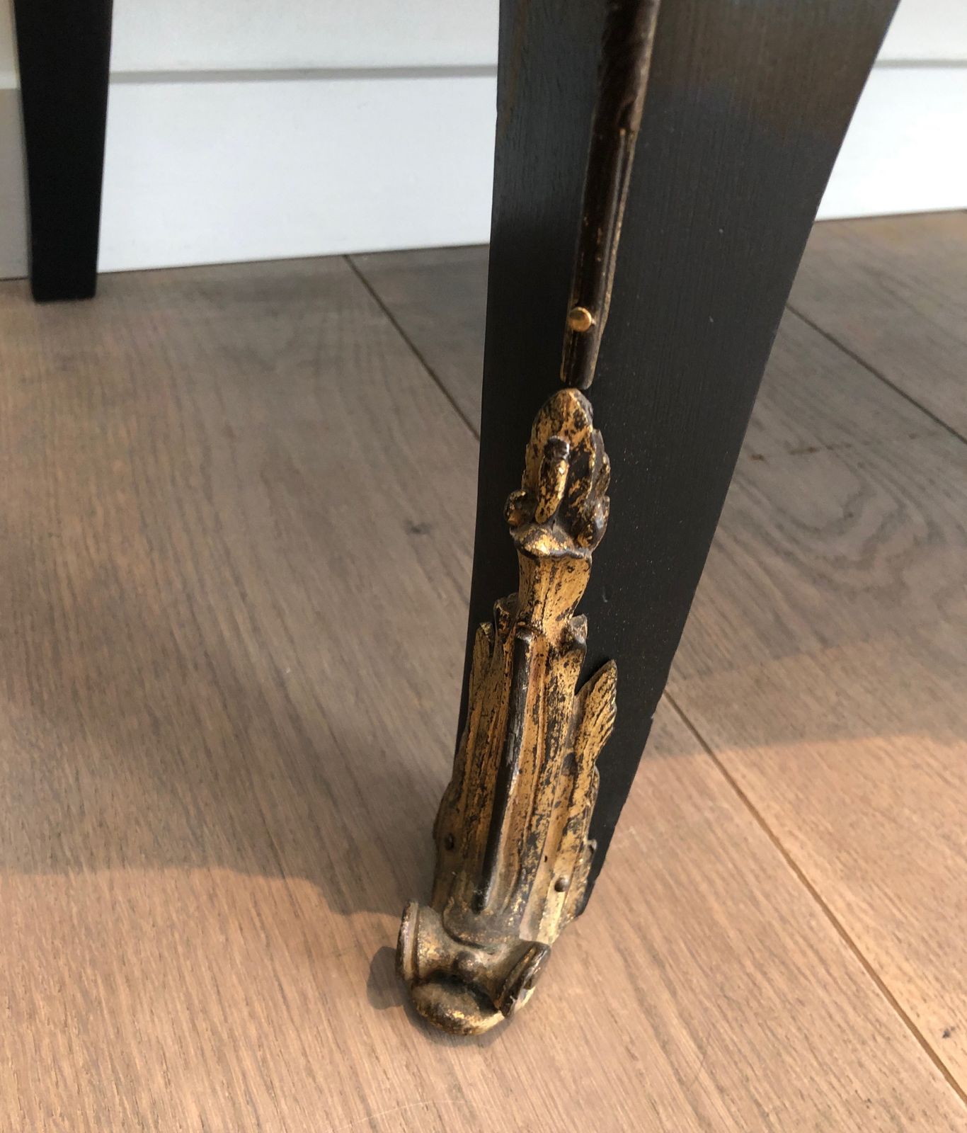 photo buy Ebonized Curved Chest Of Drawers Decorated With Bronze Elements Stamped By Beyne Roubaix