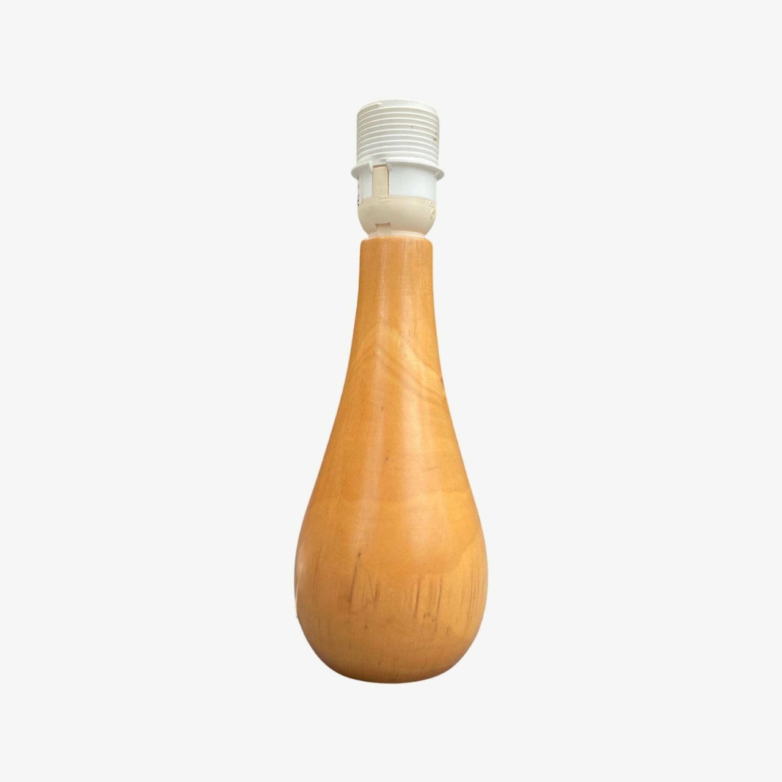 Vintage Table Lamp 1960s | Drop Shaped Table Lamp | Wooden Vintage Table Lamp | Mid Century Modern Table Lamp / Night Light / Desk Lighting photo for sale