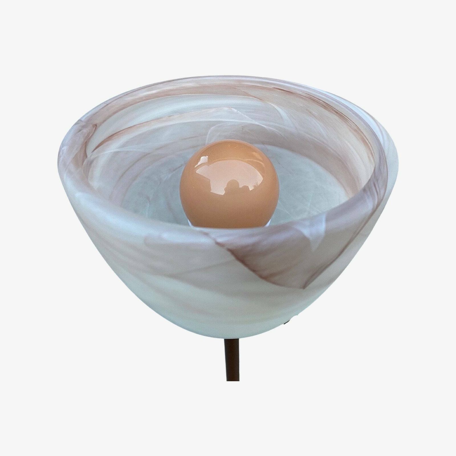 Original Italian Murano Table Lamp | Handmade In Italy | Vintage Murano Glass Table Lamp | ‘Vetro Eseguito’ Design | Murano Glass Table Lamp photo Lighting
