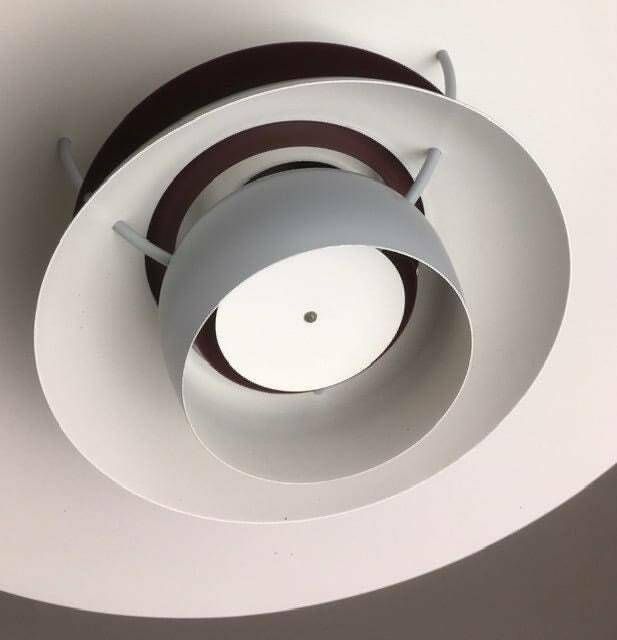 Vintage Ph5 Louis Poulsen Pendant | Gray/White | Original Restored Louis Poulsen Pendant Lamp From Denmark photo furniture