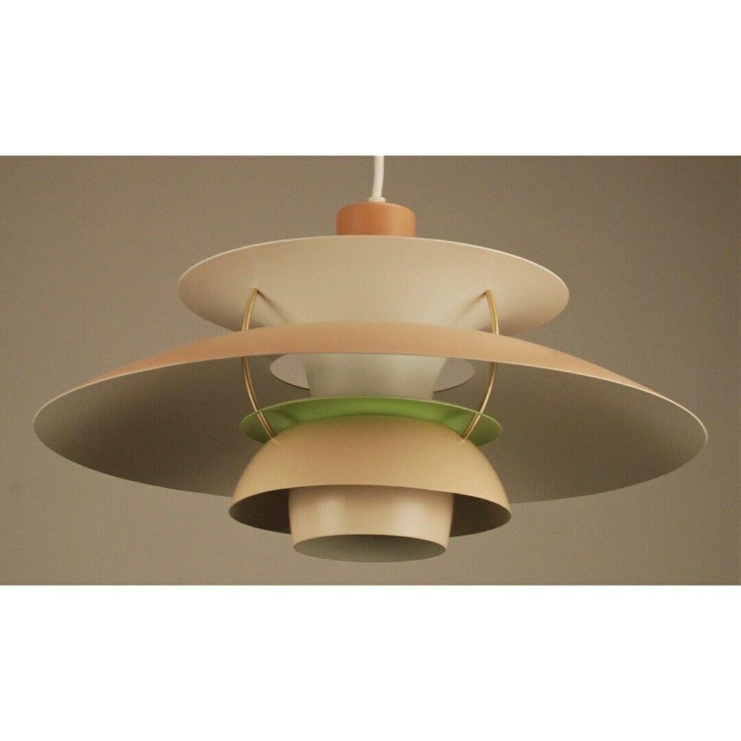 Sandy Beige Vintage Ph5 Lamp | Design By Poul Henningsen | Produced By Louis Poulsen In The Mid Century photo furniture