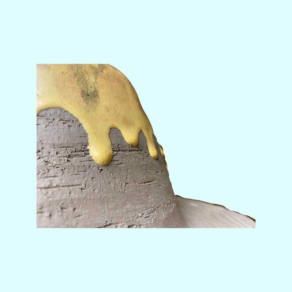 Big Rare Søholm Ceramic Hanging Lamp  Yellow Colored Danish Design Ceramic Pottery Lighting  Mid Century Pendant Lamp In Perfect Condition photo furniture