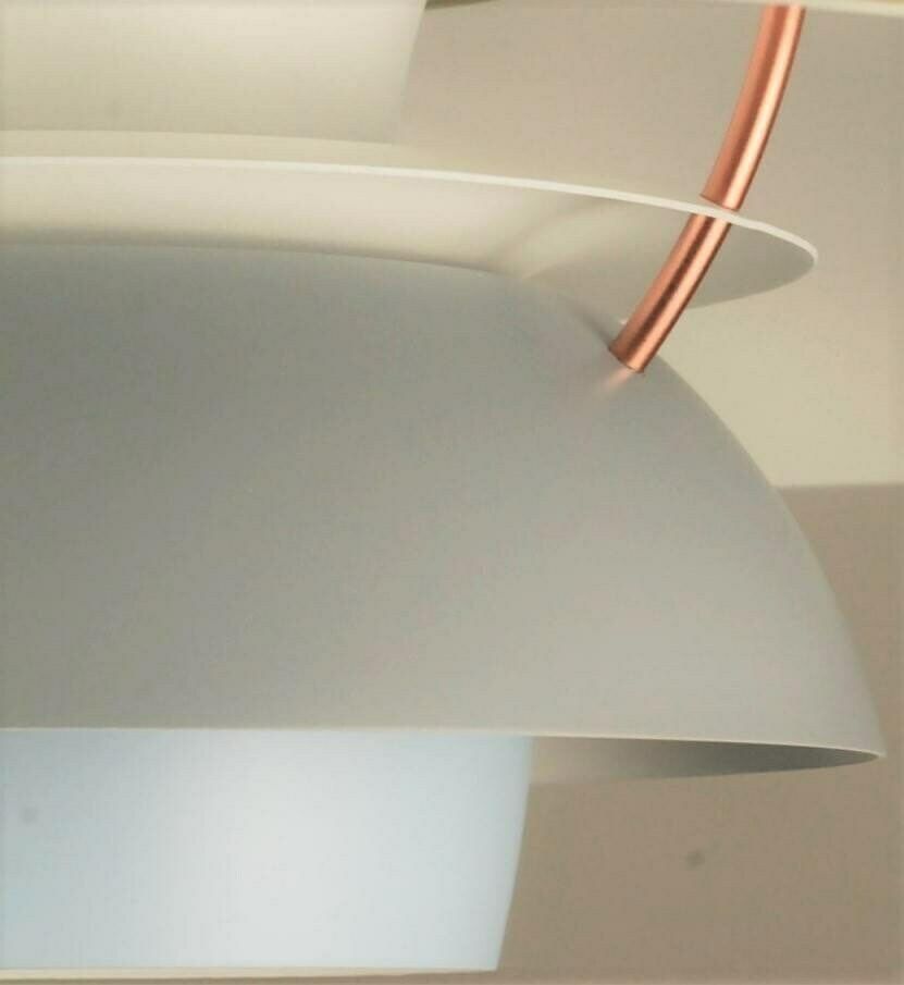 Custom Louis Poulsen Ph5 Pendant | Vintage 1970's 'Olive Green/Light Yellow/Light Gray And Pastel Blue' | Design By Poul Henningsen photo for sale