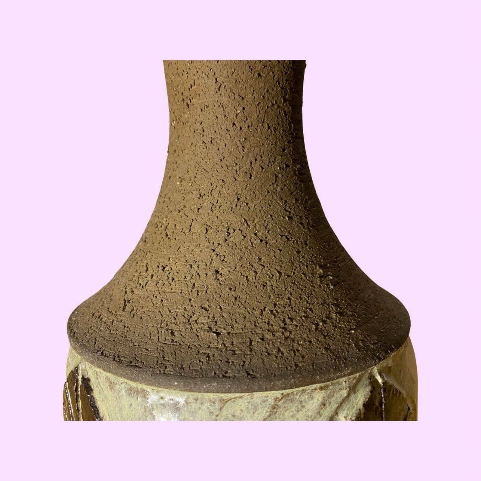 Ceramic Table Lamp Danish Design   Handmade Stoneware By Chris Haslev   Jeti Pottery | Scandinavian Mid Century Ceramic Pottery From Denmark photo for sale