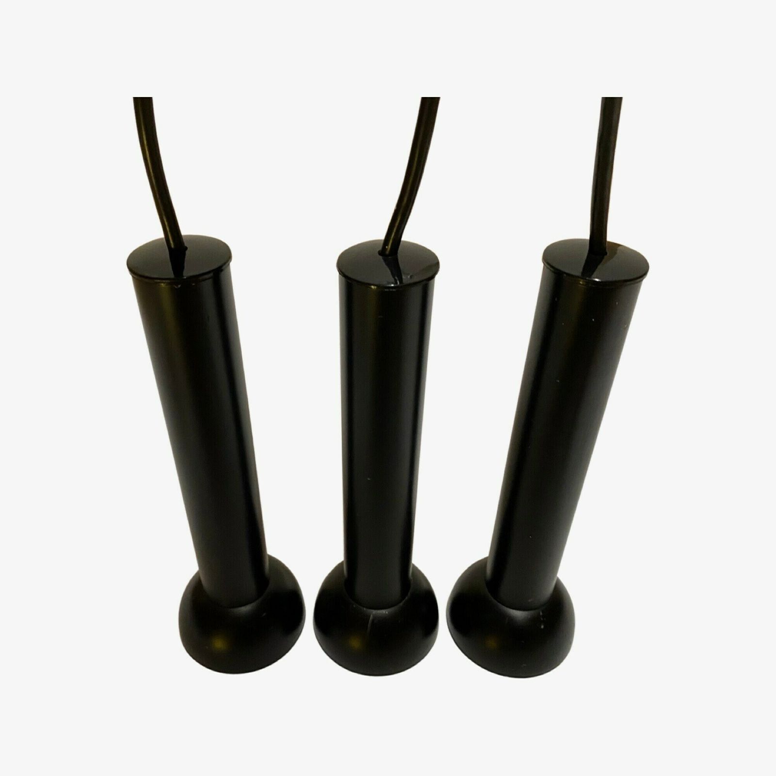 photo for sale Set Of 3 Black Pendants From The Danish Company Lyfa Model Paris Made In The 1980s | Danish Mid Century Modern Design | Srt Of 3 Pendants