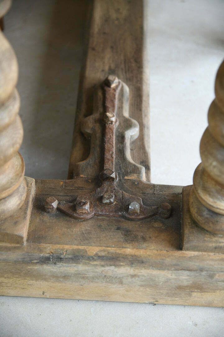 photo for sale Rustic Oak Refectory Table