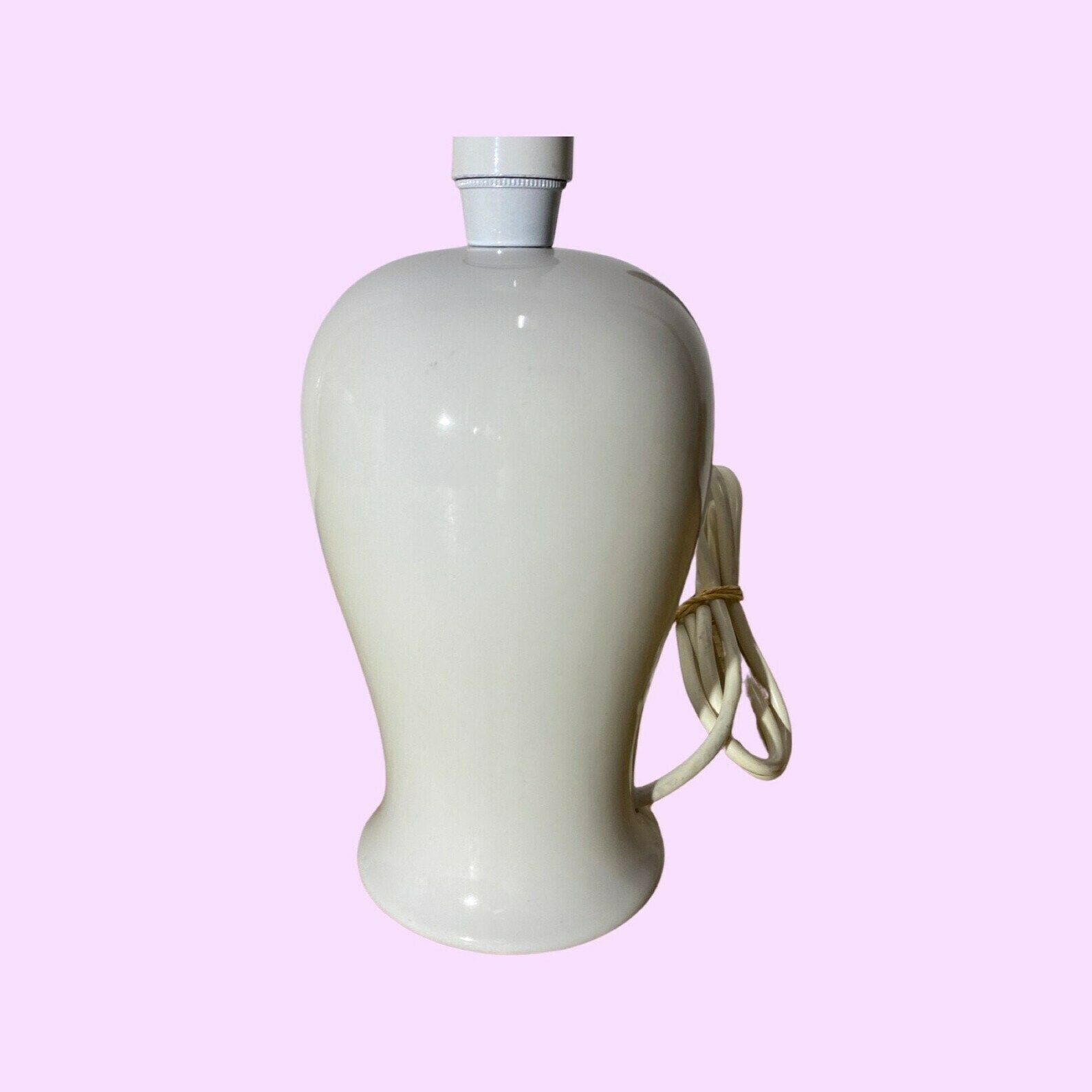 photo furniture White Retro Danish Desk Light | Scandinavian Table Lamp From The Mid Century Made In Denmark | White Ceramic Pottery Lighting E14 Socket