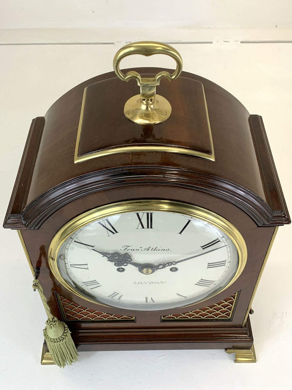 Mahogany Bracket Clock With Pad Top    Circa 1810, Fran's Atkins London photo furniture