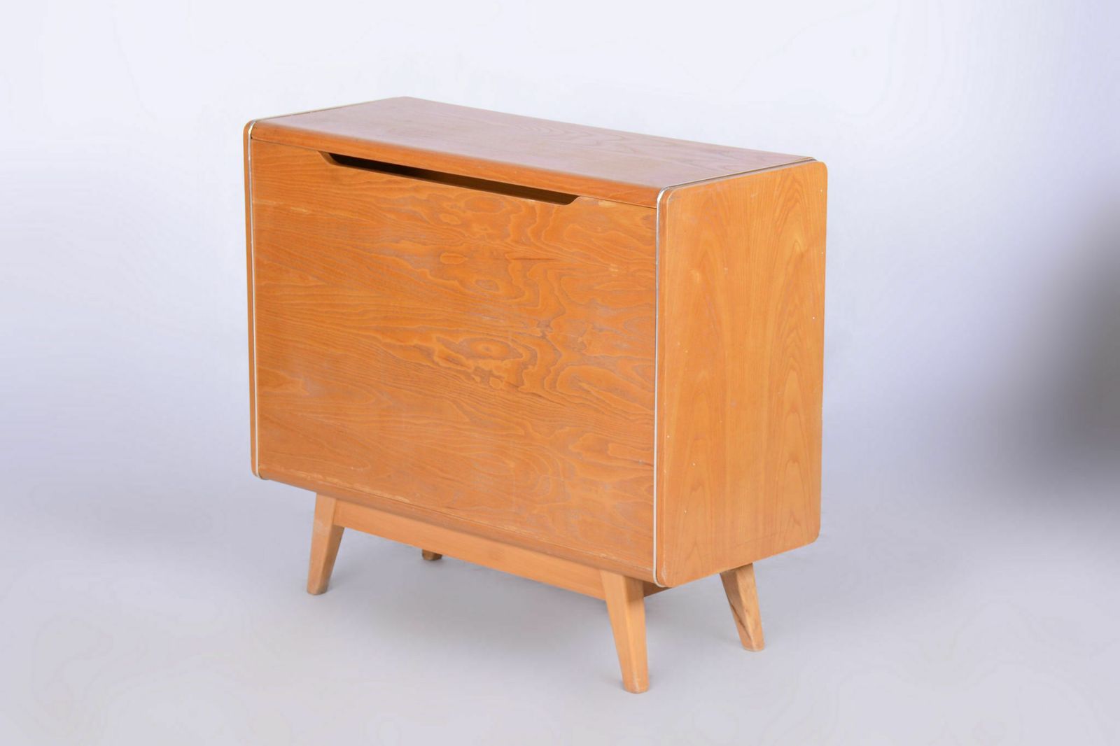 Restored Midcentury Hinged Cabinet, Ash, Jitona Sobeslav, Czechia, 1950s photo buy