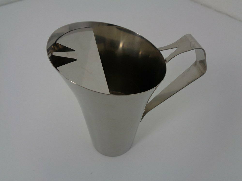 photo furniture Cylinda Trays And Jug With Salt And Pepper Shaker By Arne Jacobsen For Stelton, 1960s, Set Of 7
