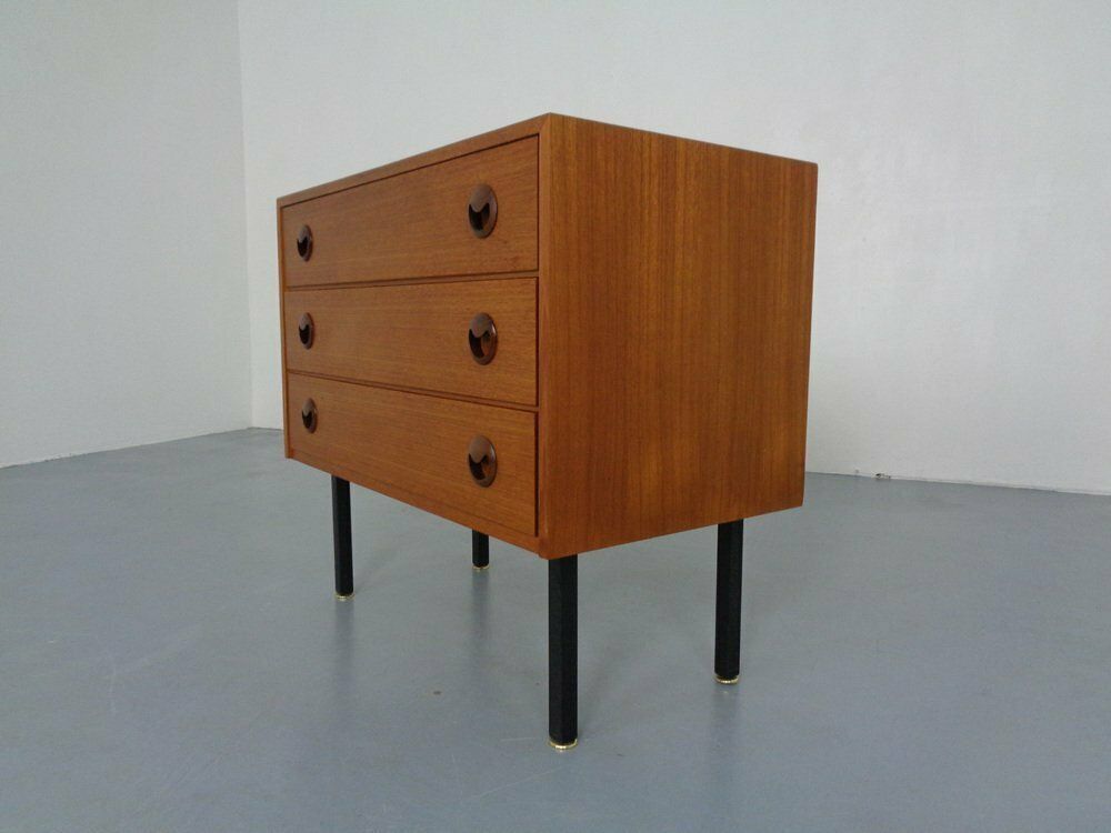 Teak Chest Of Drawers, 1960s, Vintage photo for sale