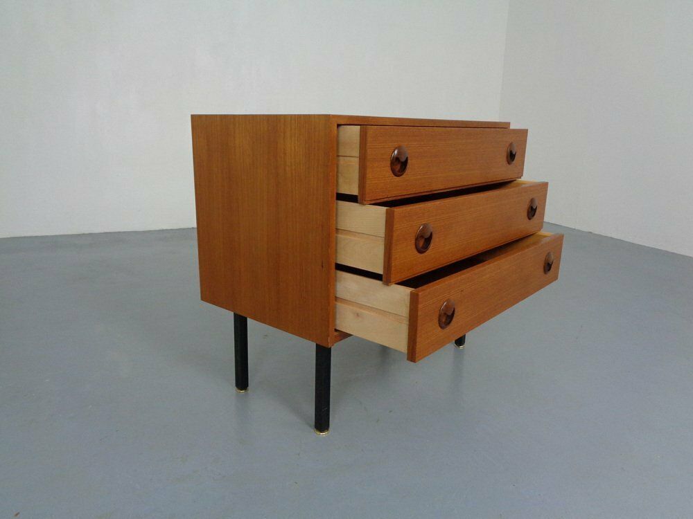 Teak Chest Of Drawers, 1960s, Vintage photo 386.0