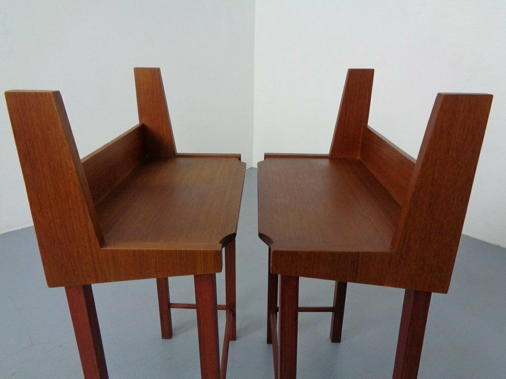 photo for sale Danish Teak Nightstands, 1960s, Set Of 2
