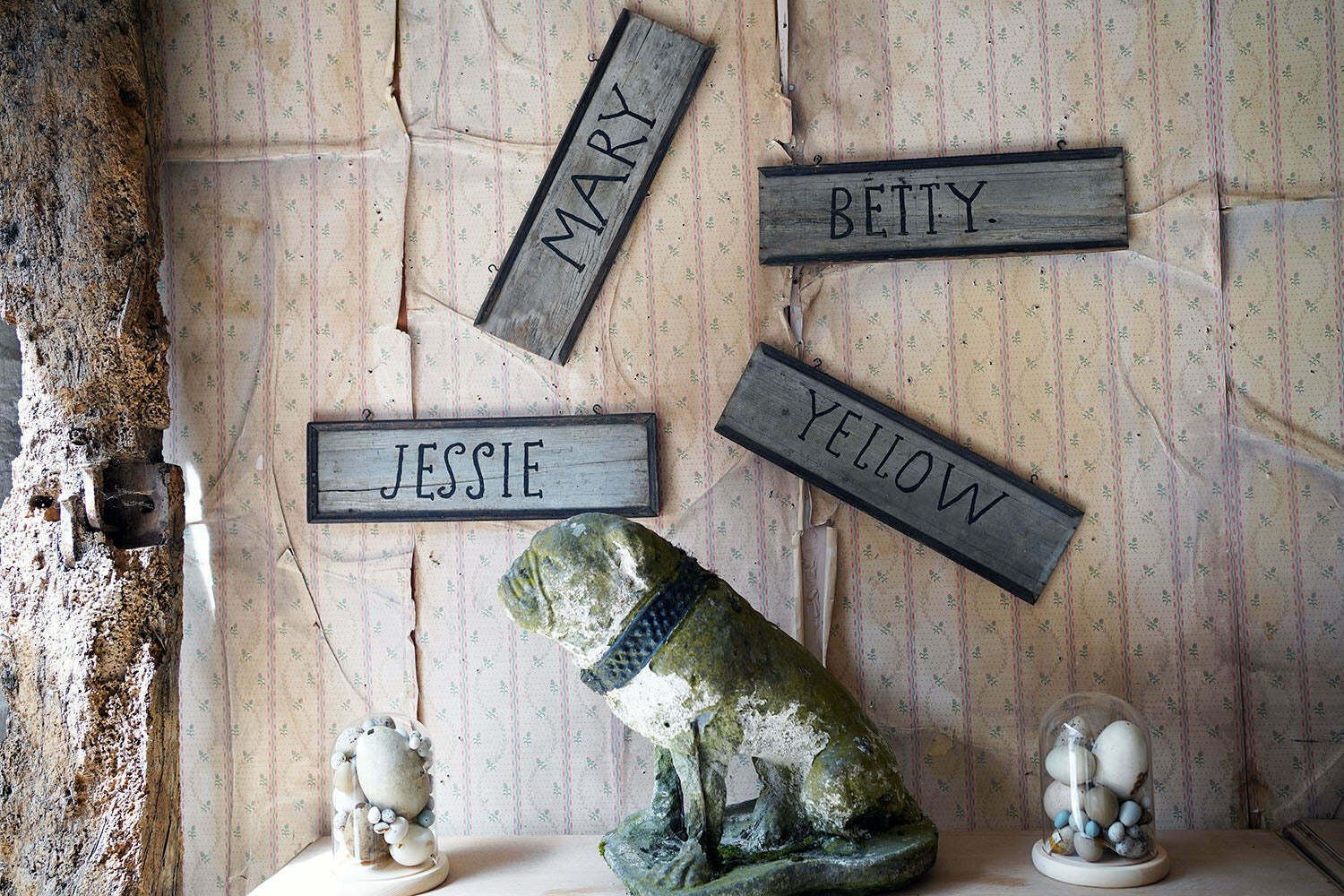 A Group Of Four Early 20thc Painted Pine American Stable Signs