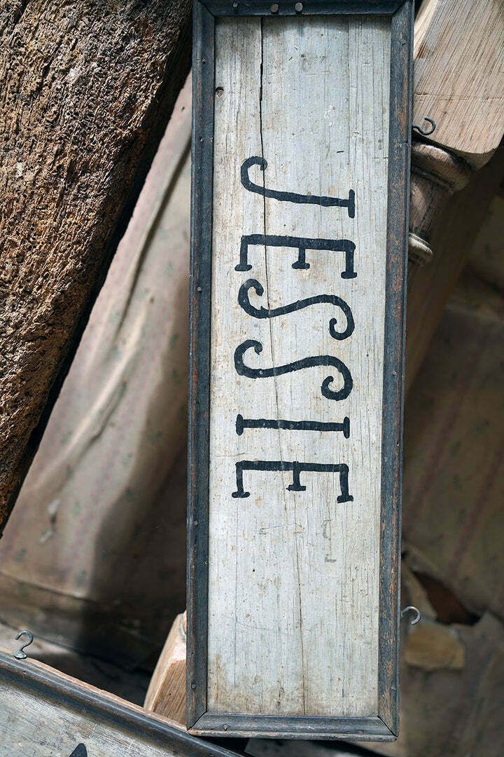 photo furniture A Group Of Four Early 20thc Painted Pine American Stable Signs
