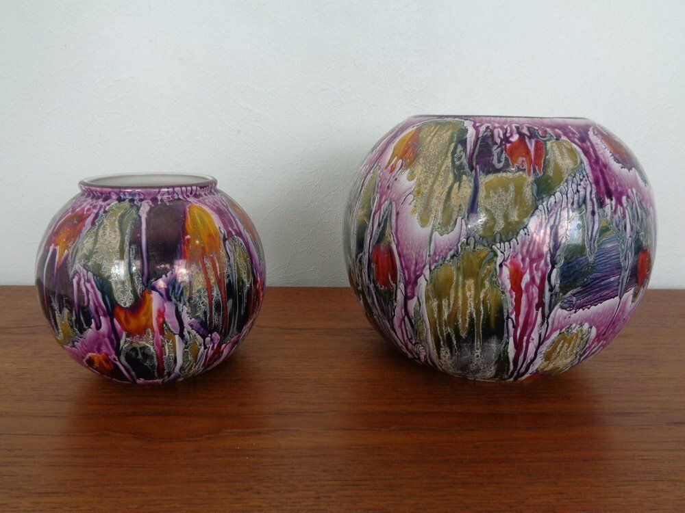 Ceramic Vases 508 20 And 504 15 From Scheurich, 1970s, Set Of 2 photo furniture