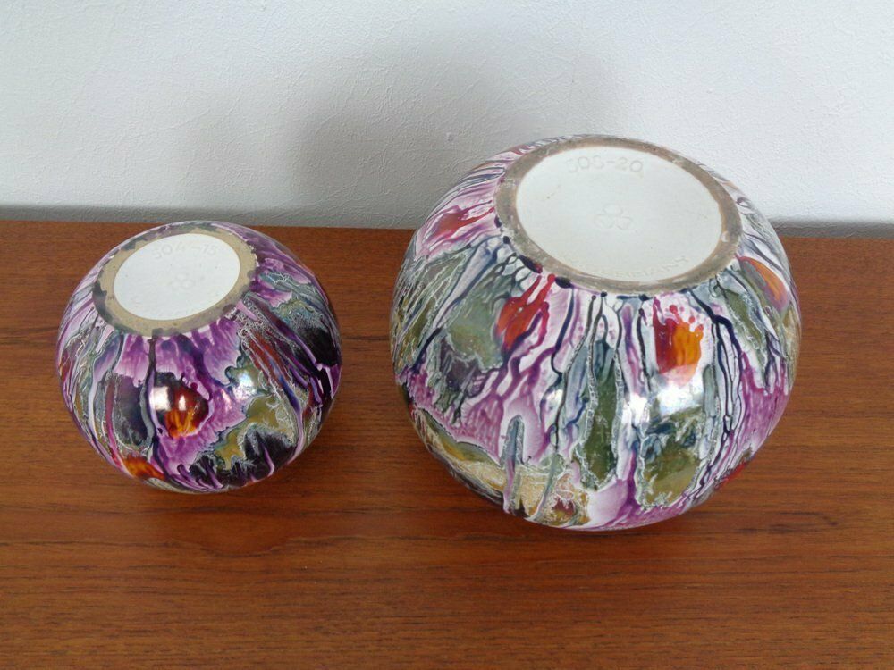 Ceramic Vases 508 20 And 504 15 From Scheurich, 1970s, Set Of 2 photo Home Decor