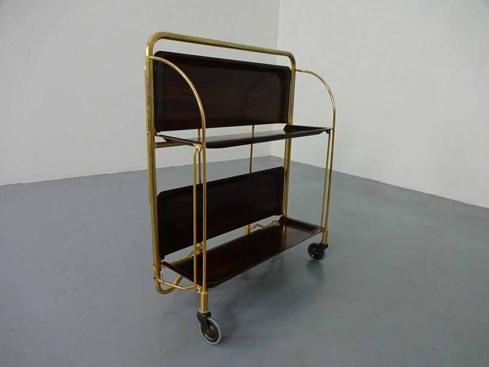 Vintage Rosewood Tea Cart From Gerlinol, 1970s photo 240.0
