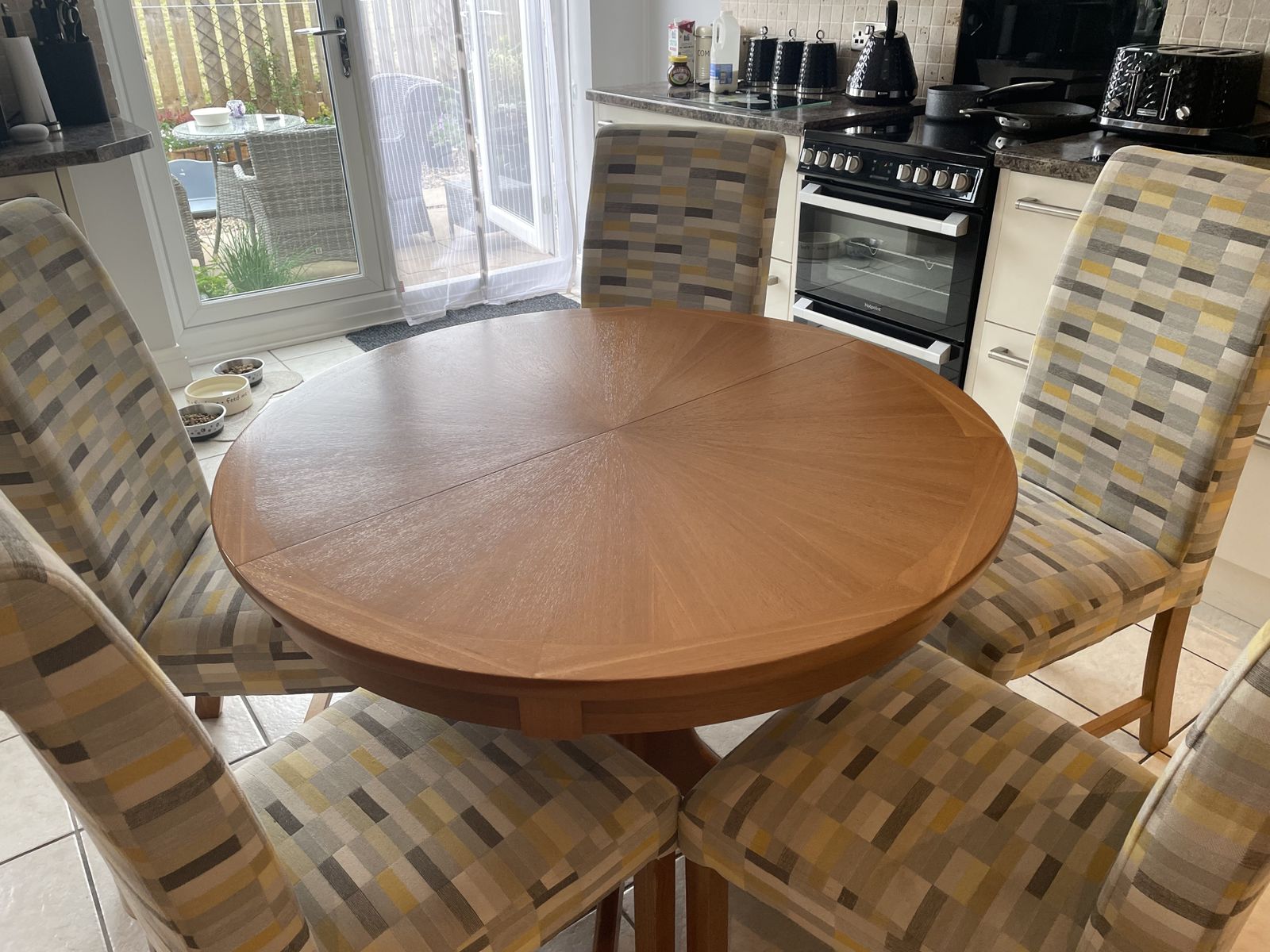 Nathan Pedestal Teak Round Extendable Table With Sunburst Top Model Number Clac2164teak photo Furniture