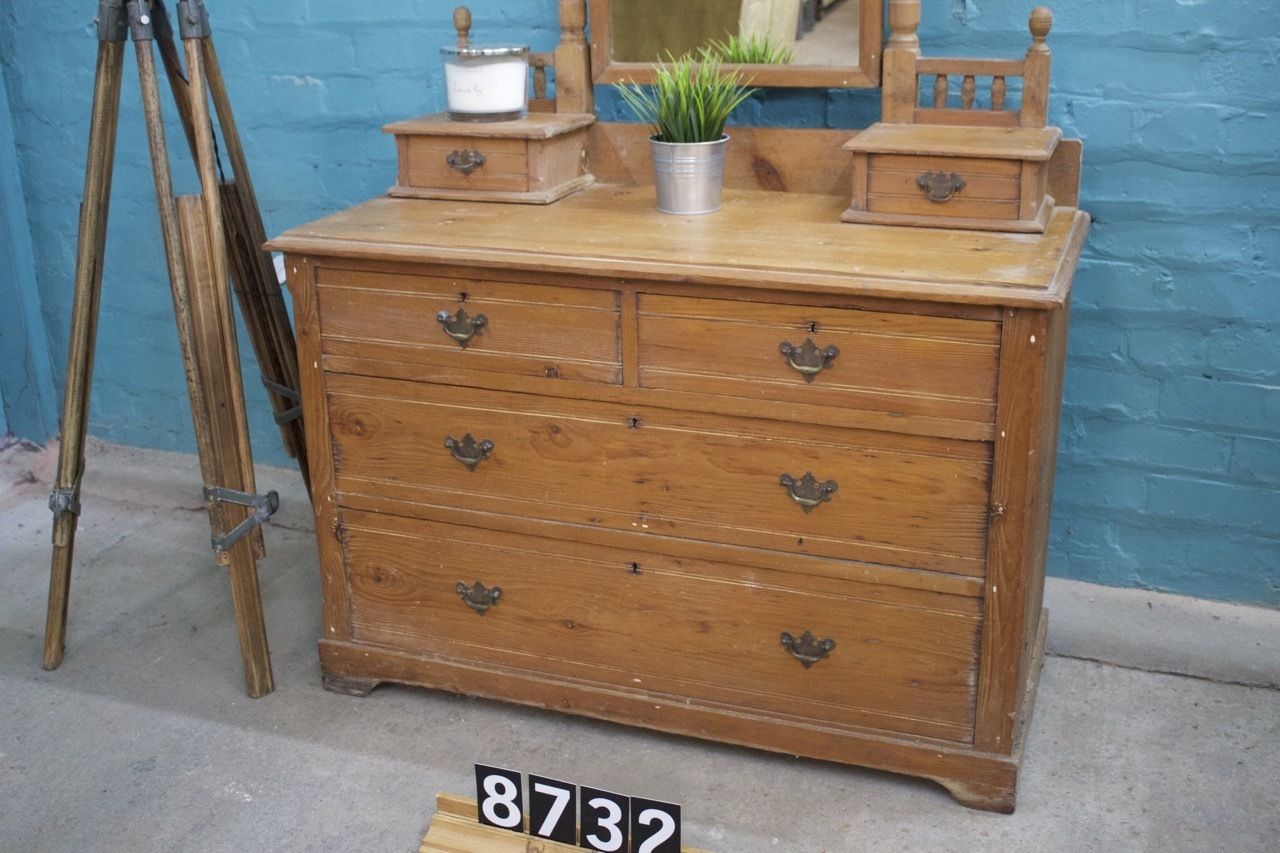 Waxed Dressing Chest 8732, 1800s photo for sale