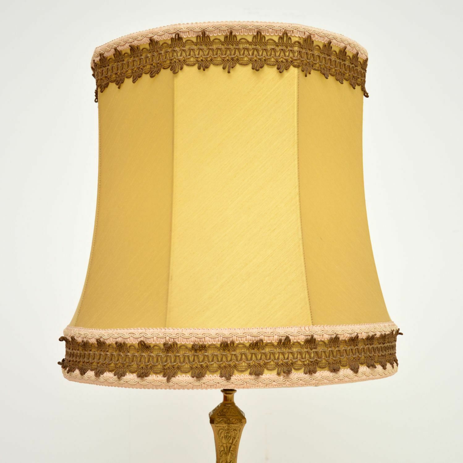 Large Antique French Onyx & Gilt Metal Table Lamp photo vinterior