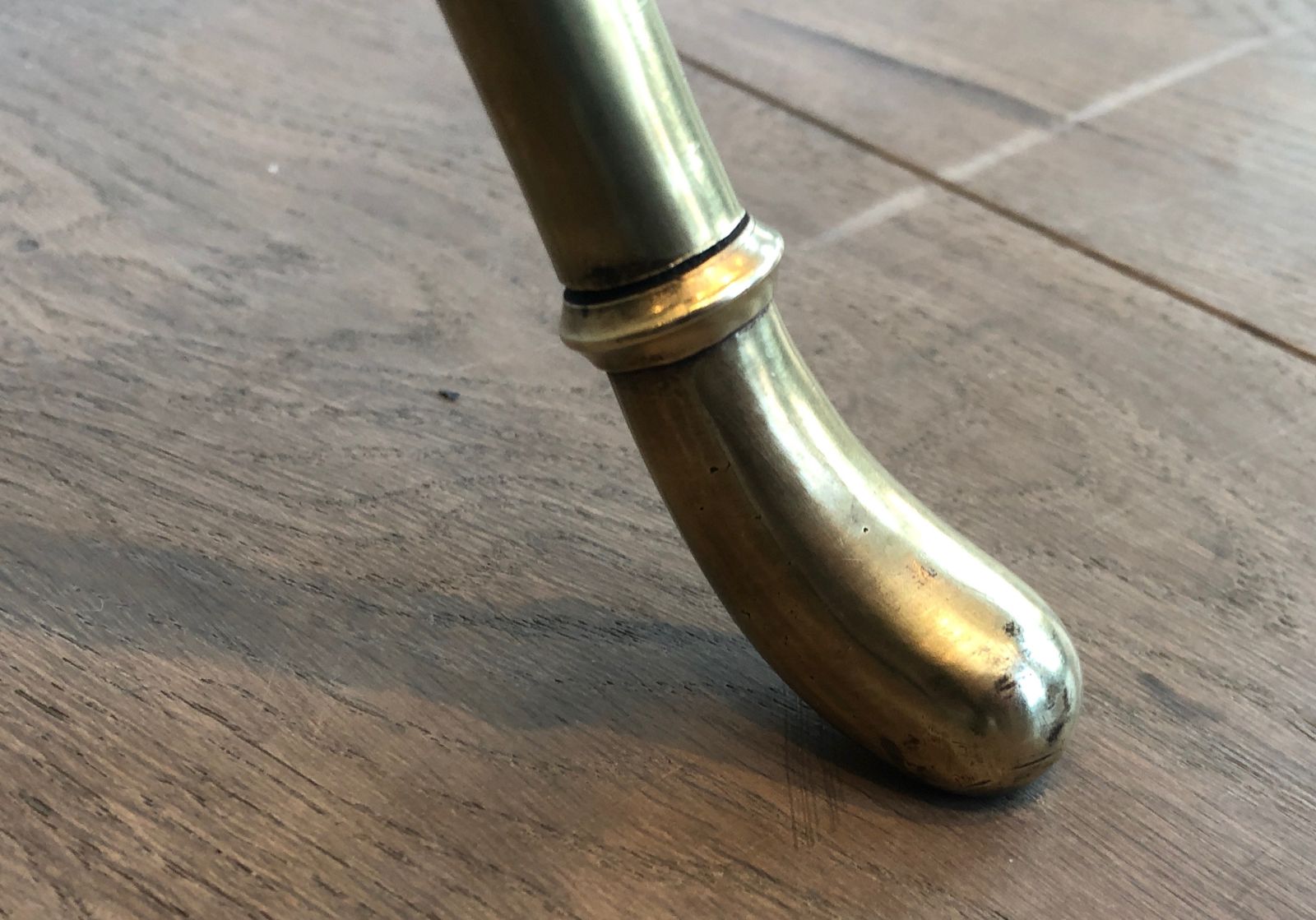 photo for sale Pair Of Brass Magazine Racks Attributed To Maison Jansen