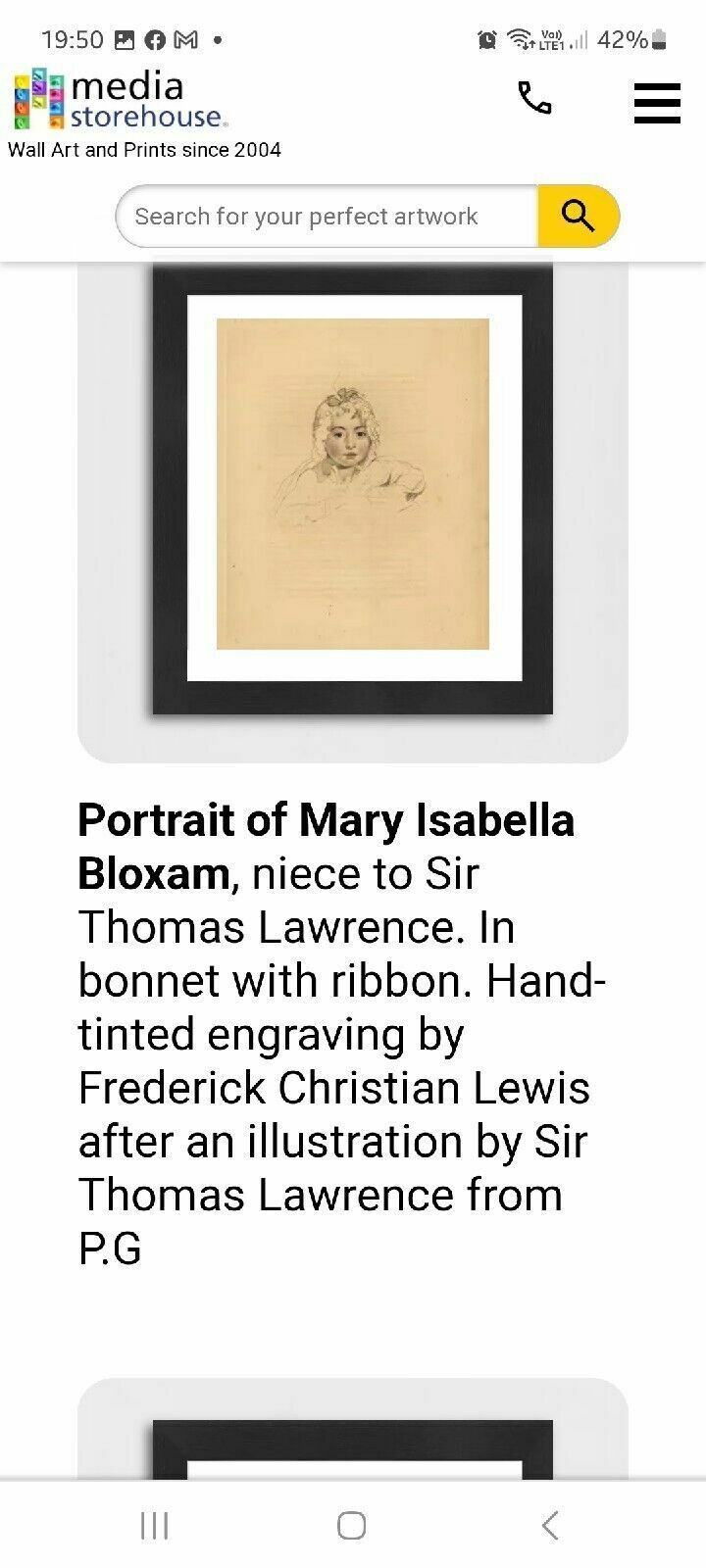 Art Pair Frederick Christian Lewis Hand Colour Stipple Engraving Sir Thomas Lawrence photo