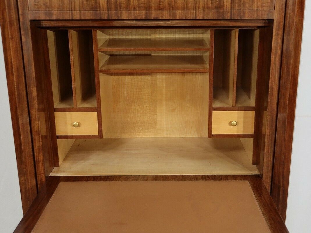 photo vintage Secretaire In Precious Wood, Signed J. Leleu, Art Deco – 1940