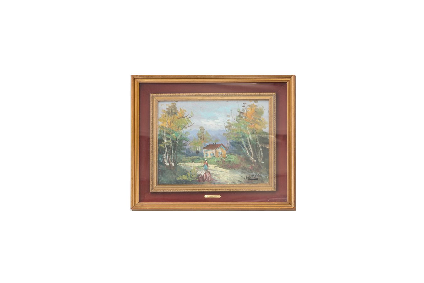 Oil Painting On Canvas By Giovanni Cappelletti, 1970