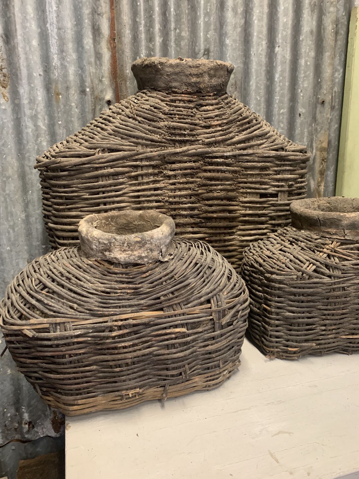 Collection Of Rustic Nepalese Oil Carriers photo furniture
