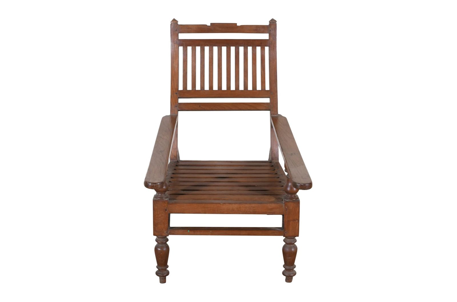 Authentic Antique Indian Teak Wood Veranda Plantation Chair | Vintage Rustic Seating | Handcrafted Ethnic Décor photo 525.0