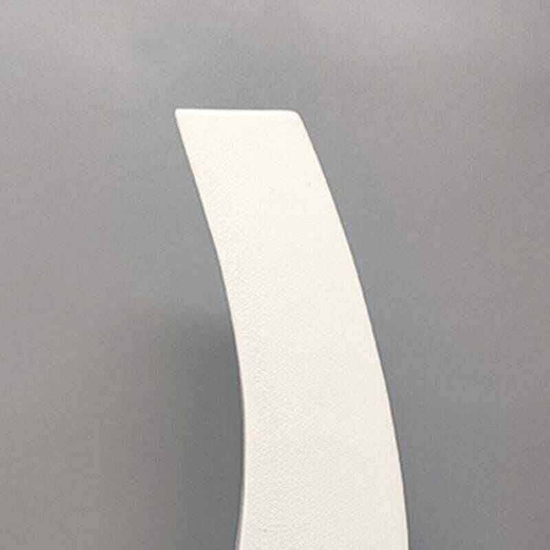 1970s Gorgeous White Space Age Vase In Ceramic By Franco Pozzi. Made In Italy photo vintage