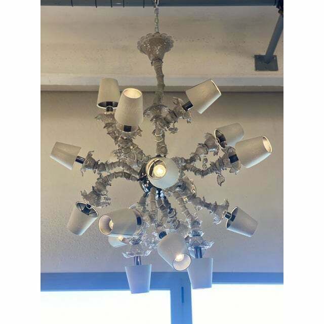 Contemporary Sputnik Ca' Rezzonico Murano Glass Chandelier photo Lighting