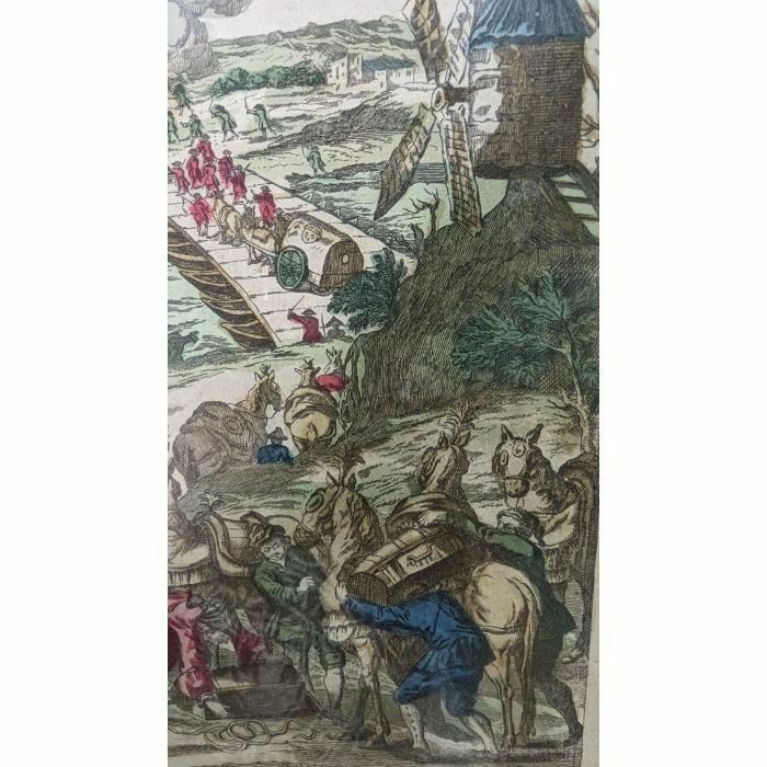 Napoleonic Optical View Engraving Seen From The Passage Of The Rhine photo Art