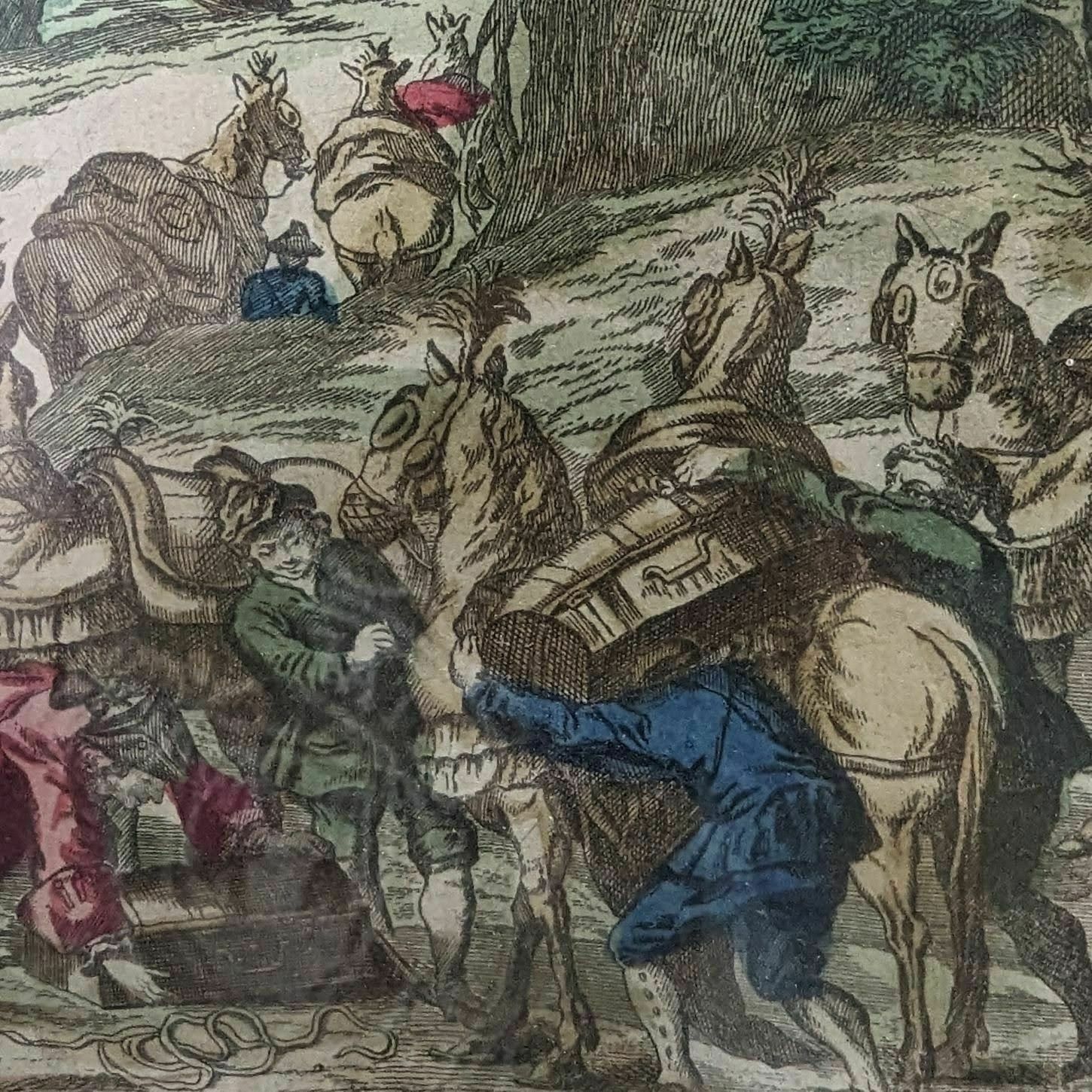 325.0 Napoleonic Optical View Engraving Seen From The Passage Of The Rhine photo