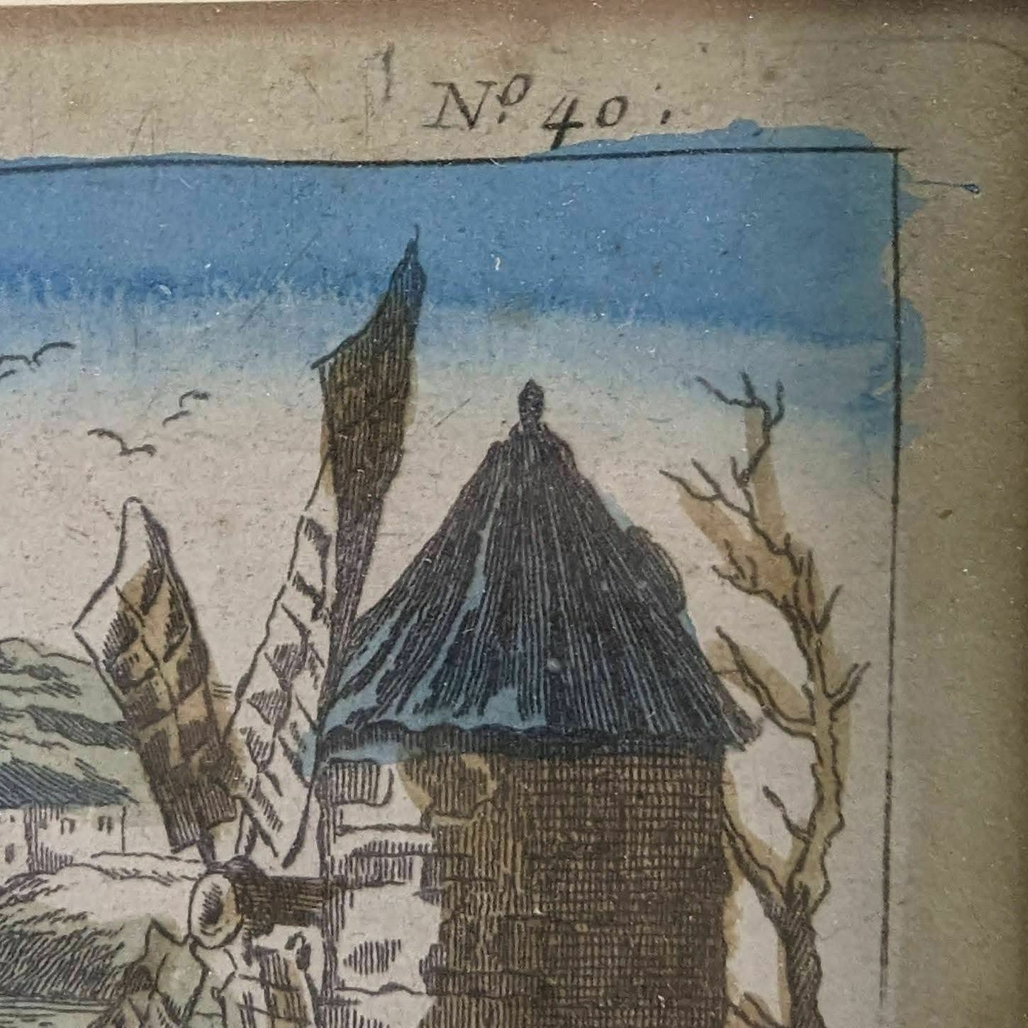 photo buy Napoleonic Optical View Engraving Seen From The Passage Of The Rhine